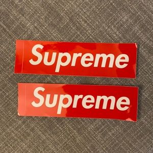 Authentic Supreme Logo Stickers